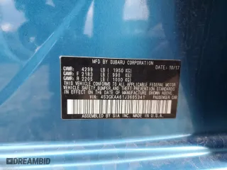 2018 Subaru Impreza with VIN 4S3GKAA61J3605341, listed as a Copart auction lot 50309695 with 0 mi miles and Salvage Title. Bid and sale history available at carsss.com. Image 13.