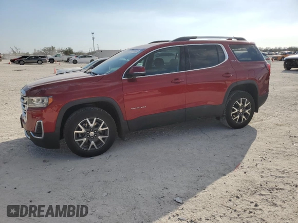 2021 GMC Acadia SLE with VIN 1GKKNRLS4MZ185512, listed as a Copart auction lot 44438985 with 39,688 mi miles and Salvage Title. Bid and sale history available at carsss.com. Image 1.