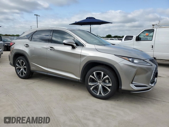 2020 Lexus RX 450h with VIN 2T2HGMDA0LC055045, listed as a Copart auction lot 55824265 with 32,378 mi miles and Salvage title. Bid and sale history available at DreamBid. Image 4.