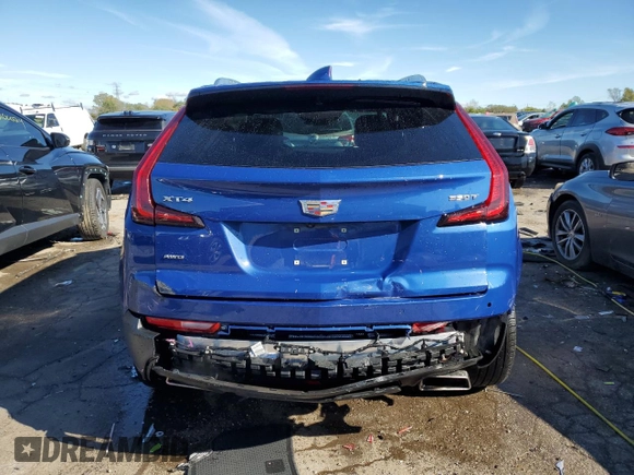 2023 Cadillac XT4 AWD Luxury with VIN 1GYFZBR46PF170575, listed as a Copart auction lot 75931784 with 8,561 mi miles and Salvage Title. Bid and sale history available at carsss.com. Image 6.