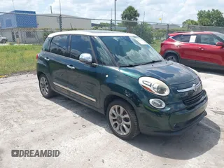 2014 FIAT 500L Lounge z VIN ZFBCFACH7EZ023283, wystawiony jako IAAI lot #42319623 z przebiegiem 129 414 mil mil oraz . Historia ofert i sprzedaży dostępna na DreamBid. Obrazek 1.
