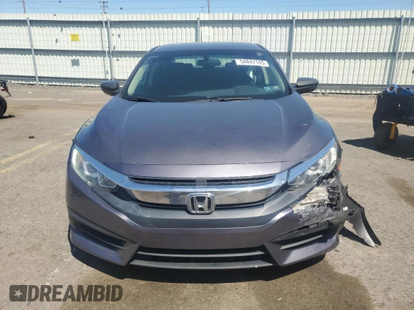 2018 Honda Civic LX with VIN 2HGFC2F56JH562175, listed as a Copart auction lot 54847145 with 87,228 mi miles and Salvage Title. Bid and sale history available at DreamBid. Image 5.