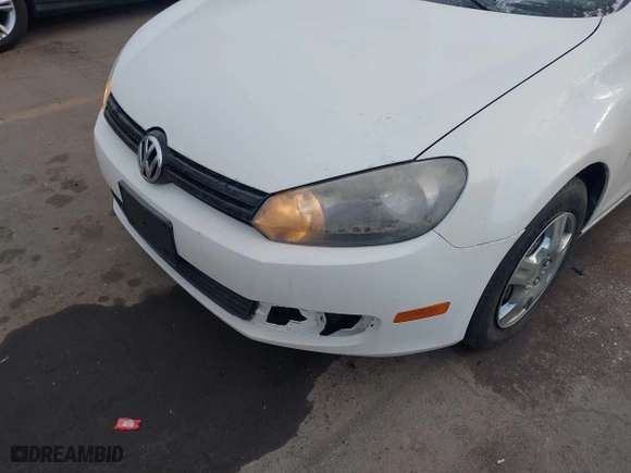 2010 Volkswagen Golf with VIN WVWDB7AJ6AW406990, listed as a IAAI auction lot 41506320 with 152,692 mi miles. Bid and sale history available at carsss.com. Image 6.
