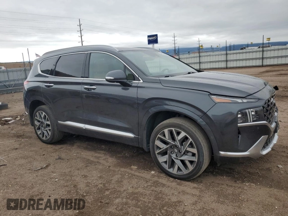 2023 Hyundai Santa Fe Calligraphy with VIN 5NMS5DAL8PH501030, listed as a Copart auction lot 59320305 with 35,178 mi miles and Salvage title. Bid and sale history available at DreamBid. Image 4.
