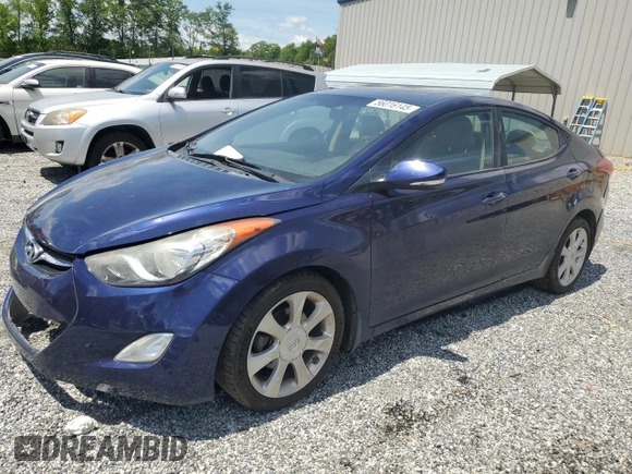 2013 Hyundai Elantra GLS z VIN 5NPDH4AE4DH206880, wystawiony jako Copart lot #56016145 z przebiegiem 112 681 mil mil oraz Szkoda całkowita • Salvage title. Historia ofert i sprzedaży dostępna na DreamBid. Obrazek 1.