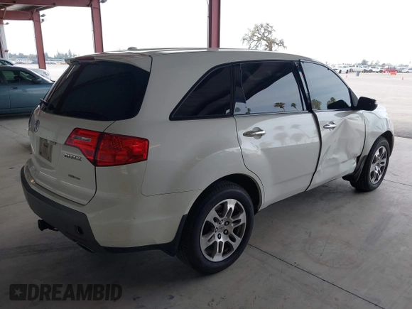 2007 Acura MDX Tech Pkg with VIN 2HNYD28347H519859, listed as a IAAI auction lot 41694763 with 259,202 mi miles. Bid and sale history available at carsss.com. Image 4.
