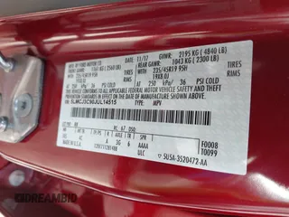 2018 Lincoln MKC Reserve with VIN 5LMCJ3C90JUL14515, listed as a IAAI auction lot 41361314 with 33,556 mi miles and . Bid and sale history available at DreamBid. Image 9.