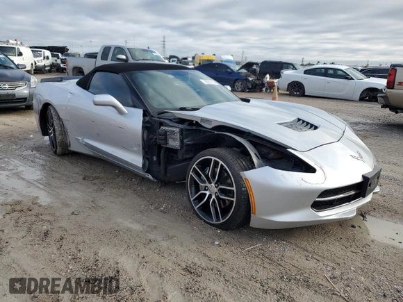 2014 Chevrolet Corvette 3LT with VIN 1G1YF3D75E5125797, listed as a Copart auction lot 85872054 with 60,115 mi miles and Salvage Title. Bid and sale history available at carsss.com. Image 4.