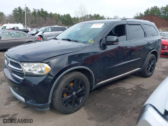 2012 Dodge Durango Crew with VIN 1C4SDJDT3CC163736, listed as a IAAI auction lot 41824757 with NaN miles. Bid and sale history available at carsss.com. Image 14.