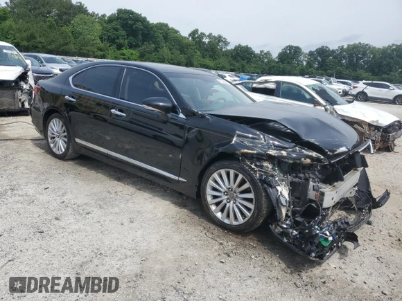 2013 Lexus LS 460 z VIN JTHBL5EF1D5120309, wystawiony jako Copart lot #56937185 z przebiegiem 134 510 mil mil oraz Czysty tytuł • Clean title. Historia ofert i sprzedaży dostępna na DreamBid. Obrazek 4.