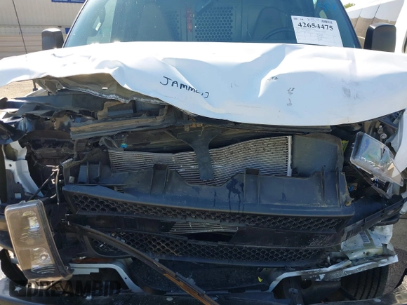 2023 Chevrolet Express Cargo with VIN 1GCWGAFP9P1211380, listed as a IAAI auction lot 42654475 with 58,429 mi miles and . Bid and sale history available at DreamBid. Image 10.