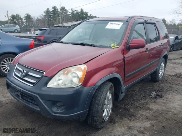 2006 Honda CR-V EX with VIN JHLRD78896C060058, listed as a IAAI auction lot 41847068 with 238,809 mi miles. Bid and sale history available at carsss.com. Image 2.