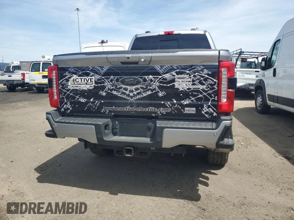 2024 Ford Super Duty F-250 SRW XL with VIN 1FT8W2BT9REF52763, listed as a Copart auction lot 53781755 with 7,967 mi miles and Salvage Title. Bid and sale history available at carsss.com. Image 6.