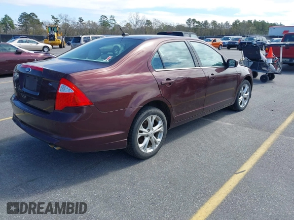 2012 Ford Fusion SE with VIN 3FAHP0HA5CR171218, listed as a IAAI auction lot 41810542 with 240,261 mi miles. Bid and sale history available at carsss.com. Image 4.