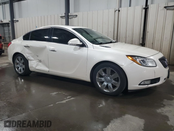 2012 Buick Regal Turbo Premium 2 with VIN 2G4GT5GV6C9149488, listed as a Copart auction lot 52606855 with 157,216 mi miles and Salvage title. Bid and sale history available at DreamBid. Image 4.