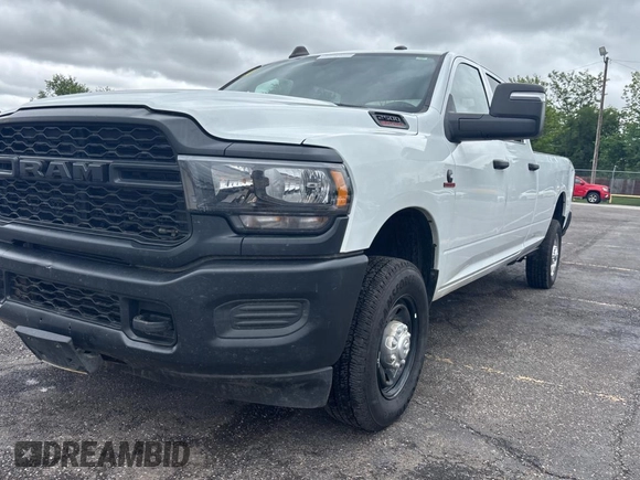 2023 Ram 2500 Tradesman with VIN 3C6UR5HL8PG652719, listed as a Copart auction lot 55502595 with 70,697 mi miles and Clean Title. Bid and sale history available at carsss.com. Image 2.