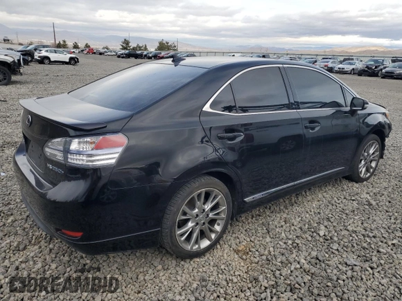2010 Lexus HS 250h with VIN JTHBB1BA9A2015793, listed as a Copart auction lot 43450665 with 136,552 mi miles and Salvage Title. Bid and sale history available at DreamBid. Image 3.