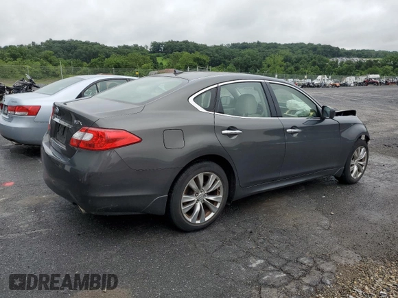 2012 Infiniti M with VIN JN1BY1AR2CM394976, listed as a Copart auction lot 61064205 with 170,108 mi miles and Salvage title. Bid and sale history available at DreamBid. Image 3.