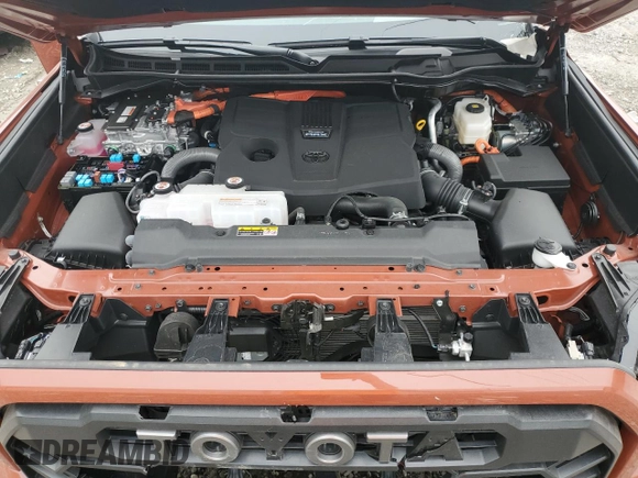 2024 Toyota Tundra TRD Pro Hybrid with VIN 5TFPC5DB6RX076616, listed as a Copart auction lot 43985855 with 7,273 mi miles and Salvage title. Bid and sale history available at DreamBid. Image 11.