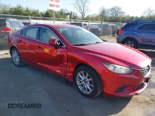2015 Mazda 6 i Sport with VIN JM1GJ1U57F1193936, listed as a IAAI auction lot 41816593 with 147,751 mi miles. Bid and sale history available at carsss.com. Image 6.