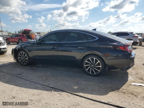 2020 Hyundai Sonata SEL Plus with VIN 5NPEJ4J21LH018430, listed as a Copart auction lot 50980045 with 53,921 mi miles and Non Repairable. Bid and sale history available at carsss.com. Image 2.