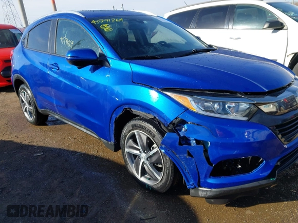 2021 Honda HR-V EX with VIN 3CZRU6H57MM752225, listed as a IAAI auction lot 41791264 with 62,972 mi miles. Bid and sale history available at carsss.com. Image 6.