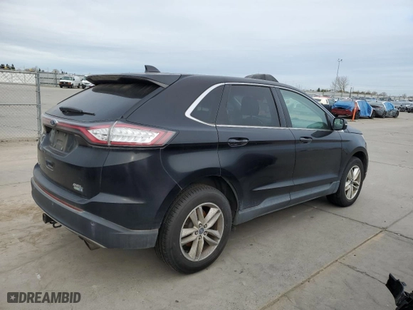 2017 Ford Edge SEL with VIN 2FMPK4J96HBB97095, listed as a Copart auction lot 47580215 with 105,101 mi miles and Clean Title. Bid and sale history available at carsss.com. Image 3.