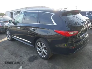 2013 Infiniti JX35 with VIN 5N1AL0MN8DC300855, listed as a IAAI auction lot 41599520 with 151,756 mi miles. Bid and sale history available at carsss.com. Image 3.