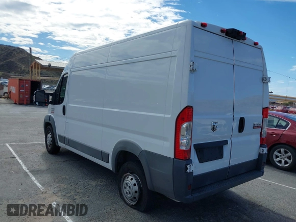 2017 Ram ProMaster Cargo with VIN 3C6TRVBG3HE516650, listed as a IAAI auction lot 41607687 with 158,920 mi miles and . Bid and sale history available at carsss.com. Image 3.
