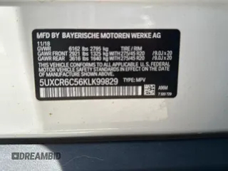 2019 BMW X5 xDrive40i z VIN 5UXCR6C56KLK99829, wystawiony jako Copart lot #58981345 z przebiegiem 165 939 mil mil oraz Tytuł czysty. Historia ofert i sprzedaży dostępna na DreamBid. Obrazek 10.