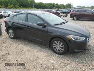 2017 Hyundai Elantra SE with VIN KMHD74LF2HU361038, listed as a Copart auction lot 58988105 with 165,547 mi miles and Salvage title. Bid and sale history available at DreamBid. Image 4.