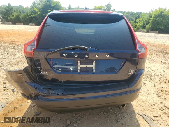2013 Volvo XC60 T6 with VIN YV4902DZ0D2456583, listed as a Copart auction lot 62763635 with 96,091 mi miles and Salvage title. Bid and sale history available at DreamBid. Image 6.