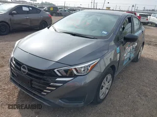 2024 Nissan Versa S with VIN 3N1CN8DV1RL918569, listed as a IAAI auction lot 41712697 with 4,642 mi miles. Bid and sale history available at carsss.com. Image 2.