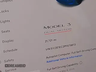 2023 Tesla Model 3 Performance with VIN 5YJ3E1EC2PF679613, listed as a IAAI auction lot 42099199 with 21,721 mi miles. Bid and sale history available at carsss.com. Image 16.
