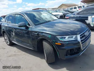 2018 Audi Q5 Premium Plus with VIN WA1BNAFY5J2020032, listed as a IAAI auction lot 40241988 with 94,994 mi miles. Bid and sale history available at carsss.com. Image 1.