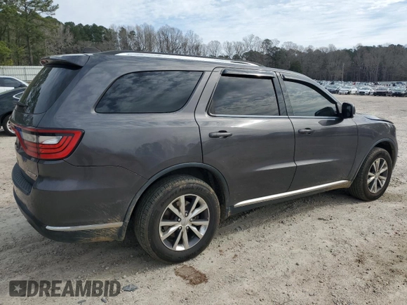 2016 Dodge Durango Limited with VIN 1C4RDJDG2GC331132, listed as a Copart auction lot 48737355 with 187,298 mi miles and Salvage Title. Bid and sale history available at DreamBid. Image 3.