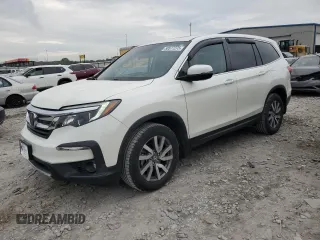 2019 Honda Pilot EX-L z VIN 5FNYF6H55KB034492, wystawiony jako Copart lot #58577275 z przebiegiem 91 535 mil mil oraz Szkoda całkowita • Salvage title. Historia ofert i sprzedaży dostępna na DreamBid. Obrazek 1.
