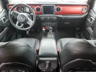 2023 Jeep Gladiator Rubicon with VIN 1C6JJTBG7PL573197, listed as a Copart auction lot 53866075 with 19,521 mi miles and Salvage title. Bid and sale history available at DreamBid. Image 8.