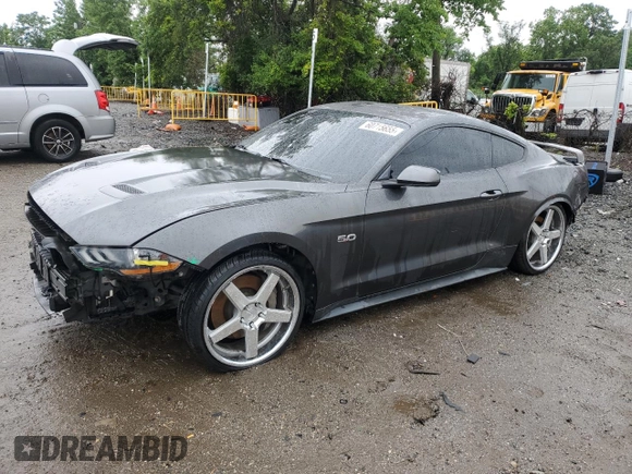 2018 Ford Mustang GT with VIN 1FA6P8CF1J5101059, listed as a Copart auction lot 60715655 with 94,861 mi miles and Salvage title. Bid and sale history available at DreamBid. Image 1.