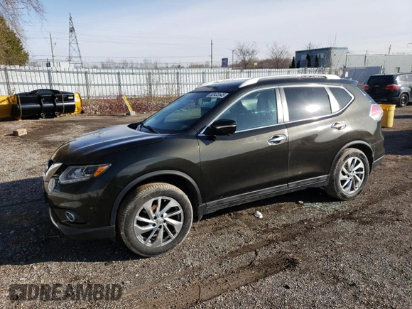 2015 Nissan Rogue SV with VIN 5N1AT2MV7FC753556, listed as a Copart auction lot 52432645 with 159,302 mi miles and Salvage Title. Bid and sale history available at carsss.com. Image 1.
