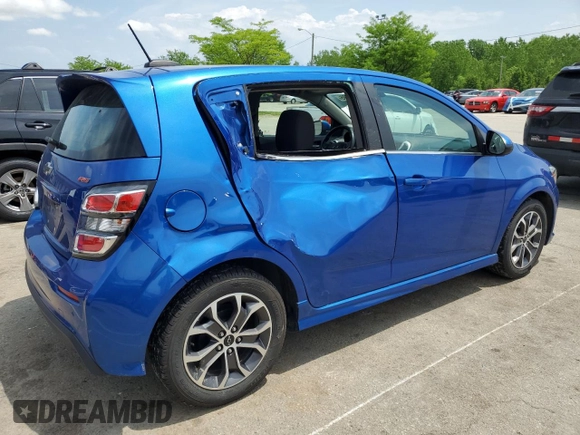2020 Chevrolet Sonic LT with VIN 1G1JD6SB6L4109157, listed as a Copart auction lot 54716795 with 90,876 mi miles and Salvage title. Bid and sale history available at DreamBid. Image 3.