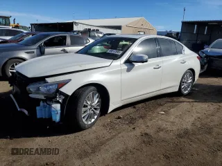 2021 Infiniti Q50 Luxe z VIN JN1EV7BR7MM754686, wystawiony jako Copart lot #46612595 z przebiegiem 30 221 mil mil oraz Szkoda całkowita • Salvage title. Historia ofert i sprzedaży dostępna na DreamBid. Obrazek 1.