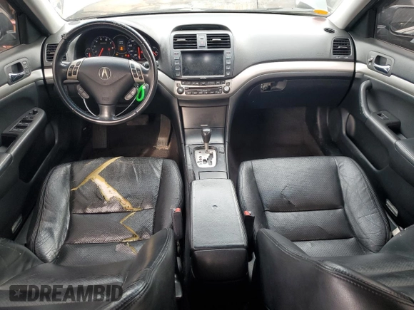 2008 Acura TSX Nav with VIN JH4CL96998C001476, listed as a Copart auction lot 46227835 with 194,014 mi miles and Salvage Title. Bid and sale history available at carsss.com. Image 8.