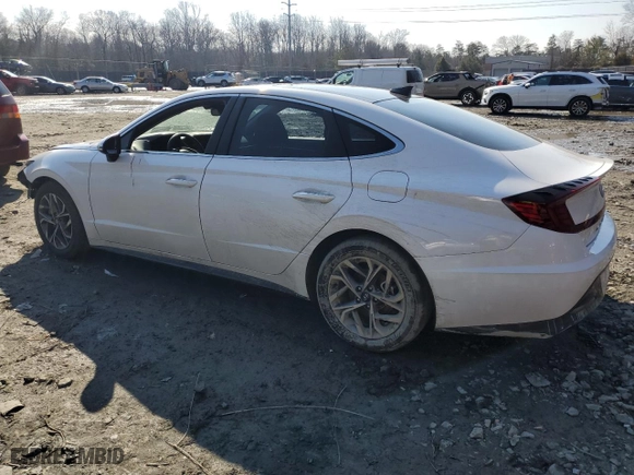 2023 Hyundai Sonata SEL with VIN KMHL14JA9PA327876, listed as a Copart auction lot 43873315 with 27,186 mi miles and Salvage Title. Bid and sale history available at carsss.com. Image 2.