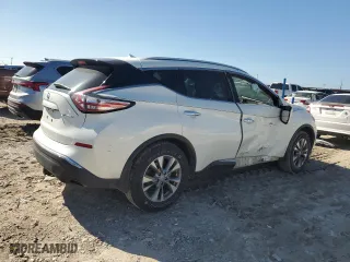 2015 Nissan Murano SV with VIN 5N1AZ2MH4FN214602, listed as a Copart auction lot 42746235 with 130,705 mi miles and Salvage Title. Bid and sale history available at carsss.com. Image 3.