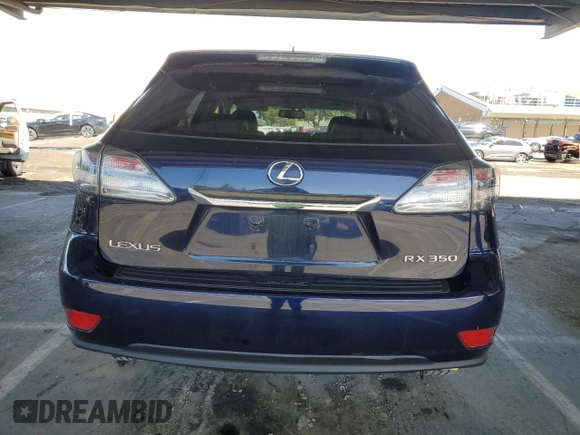 2010 Lexus RX 350 with VIN 2T2BK1BA7AC078065, listed as a Copart auction lot 48967525 with 149,858 mi miles and Salvage title. Bid and sale history available at DreamBid. Image 6.