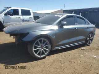 2023 Audi RS 3 with VIN WUAG4DGY6PA909888, listed as a Copart auction lot 61567855 with Not provided miles and Salvage title. Bid and sale history available at DreamBid. Image 1.