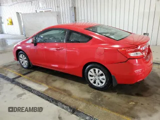 2012 Honda Civic Cpe LX with VIN 2HGFG3B54CH533373, listed as a Copart auction lot 54818905 with 176,232 mi miles and Salvage Title. Bid and sale history available at carsss.com. Image 2.