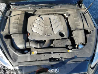 2015 Kia K900 Premium with VIN KNALU4D46F6027079, listed as a Copart auction lot 76315024 with 107,908 mi miles and Salvage Title. Bid and sale history available at carsss.com. Image 12.