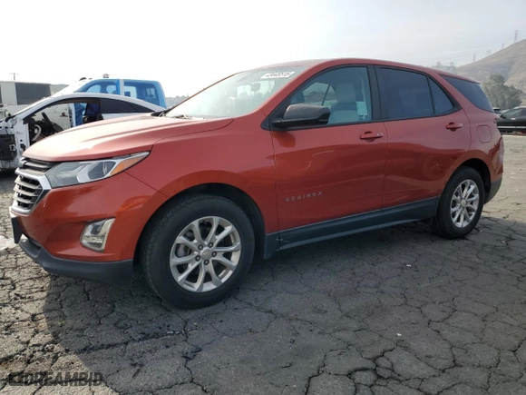 2020 Chevrolet Equinox LS with VIN 2GNAXHEV7L6197285, listed as a Copart auction lot 43445515 with 84,314 mi miles and Salvage Title. Bid and sale history available at carsss.com. Image 1.